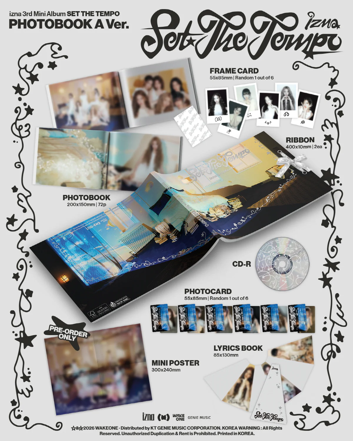 izna - 3rd Mini Album SET THE TEMPO [PHOTOBOOK Ver.] - Image 2