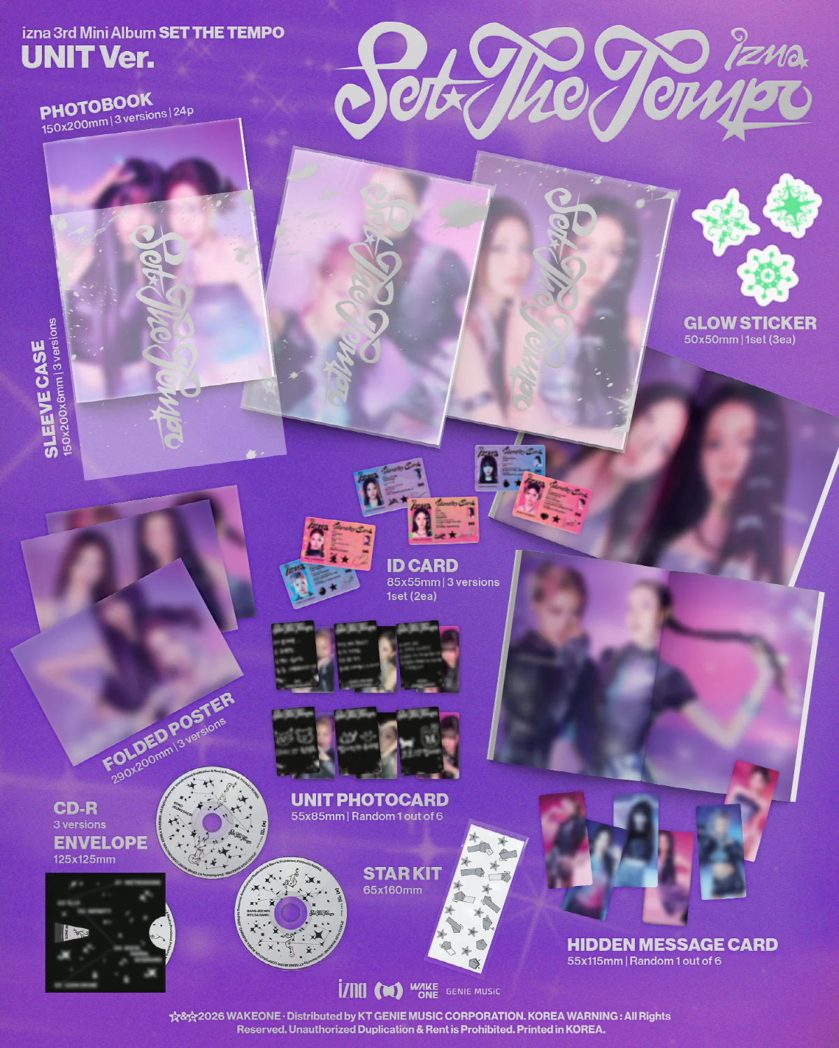 izna - 3rd Mini Album SET THE TEMPO [UNIT Ver.] - Image 2