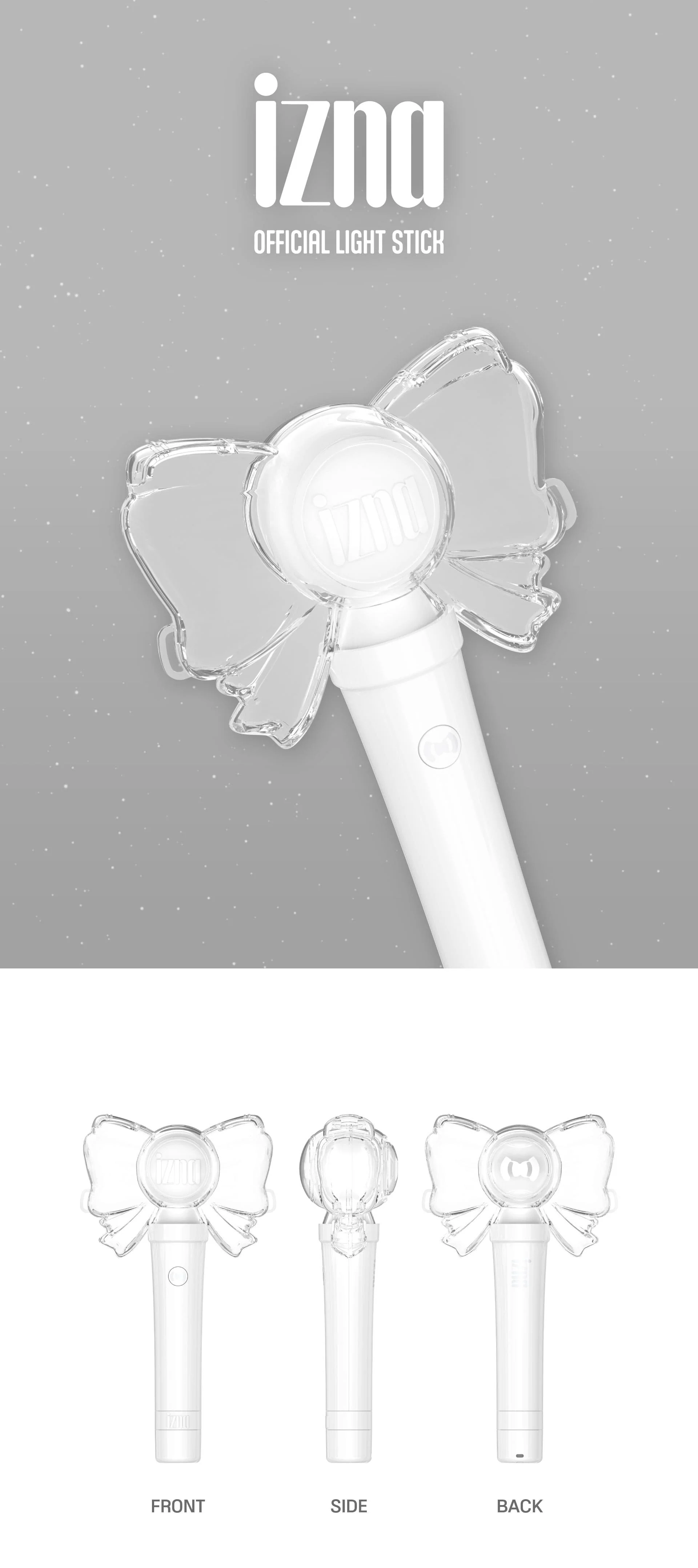 IZNA - OFFICIAL LIGHT STICK + 6 Selfie Photocards Set - Image 2