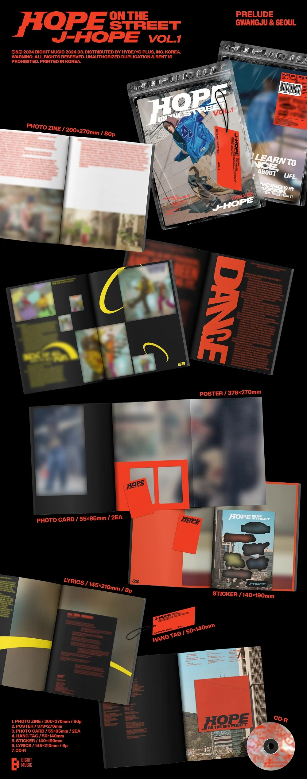 J-HOPE - HOPE ON THE STREET VOL.1 CD - Image 2