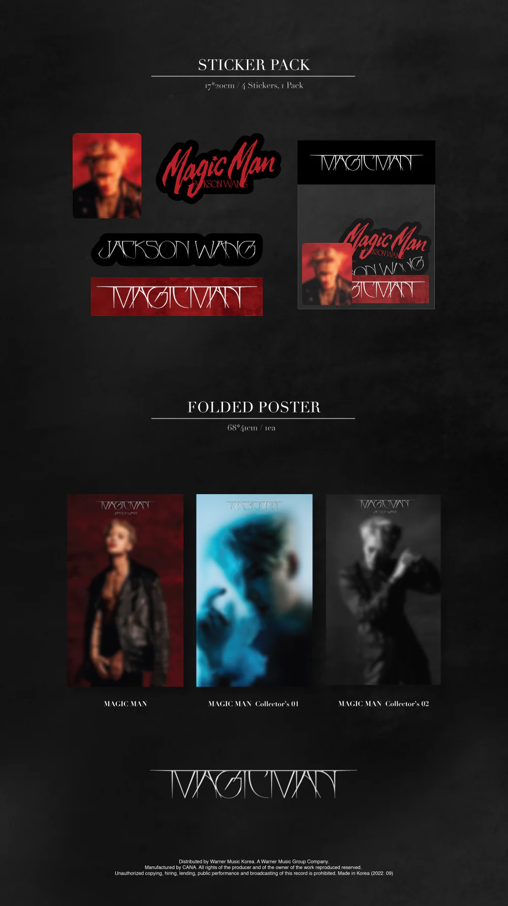 Jackson Wang GOT7 - MAGIC MAN (Vol.2) Album+Free Gift - Image 5