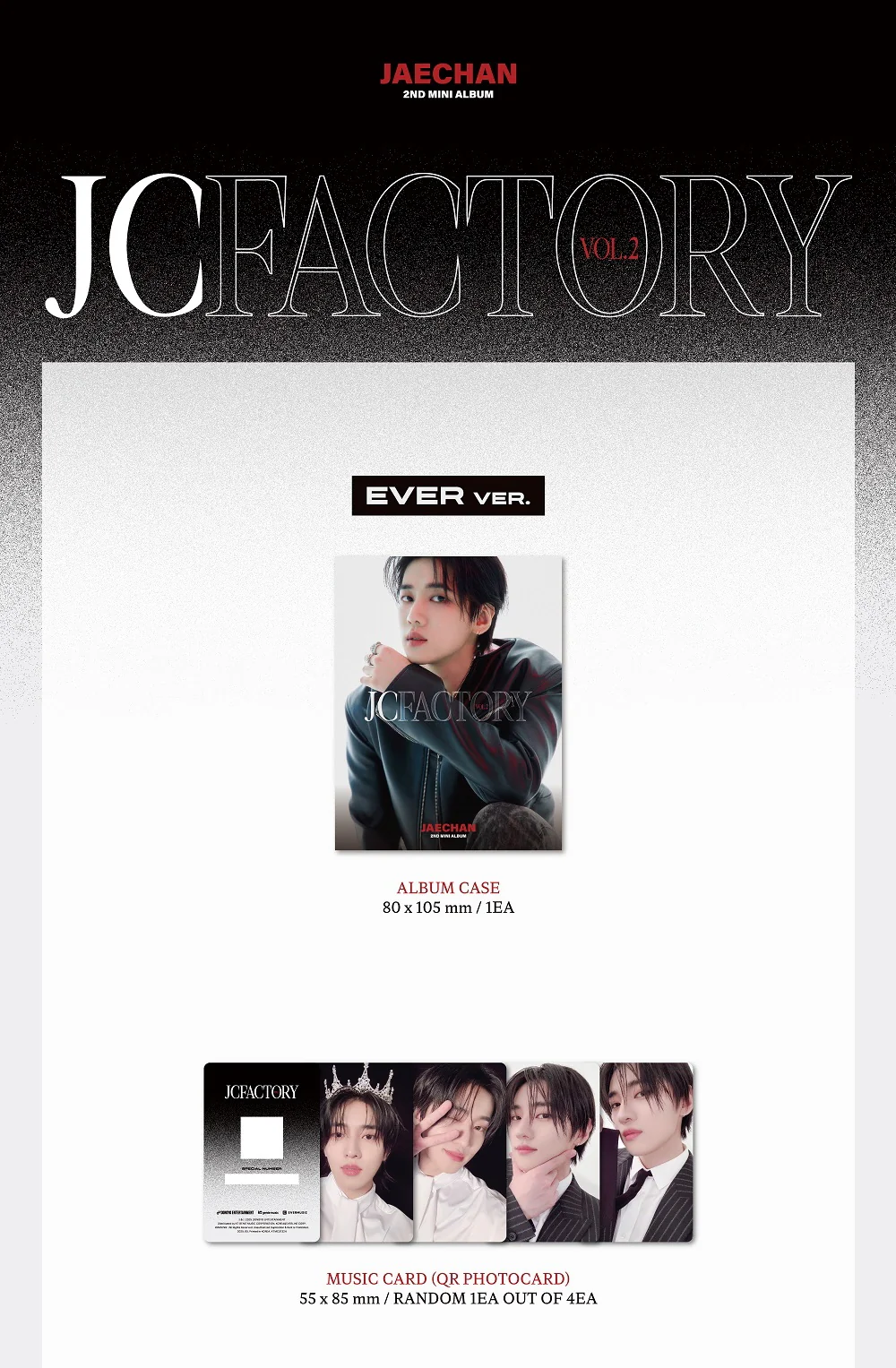 JAECHAN - 2nd Mini Album JCFACTORY vol.2 [EVER ver.] - Image 2