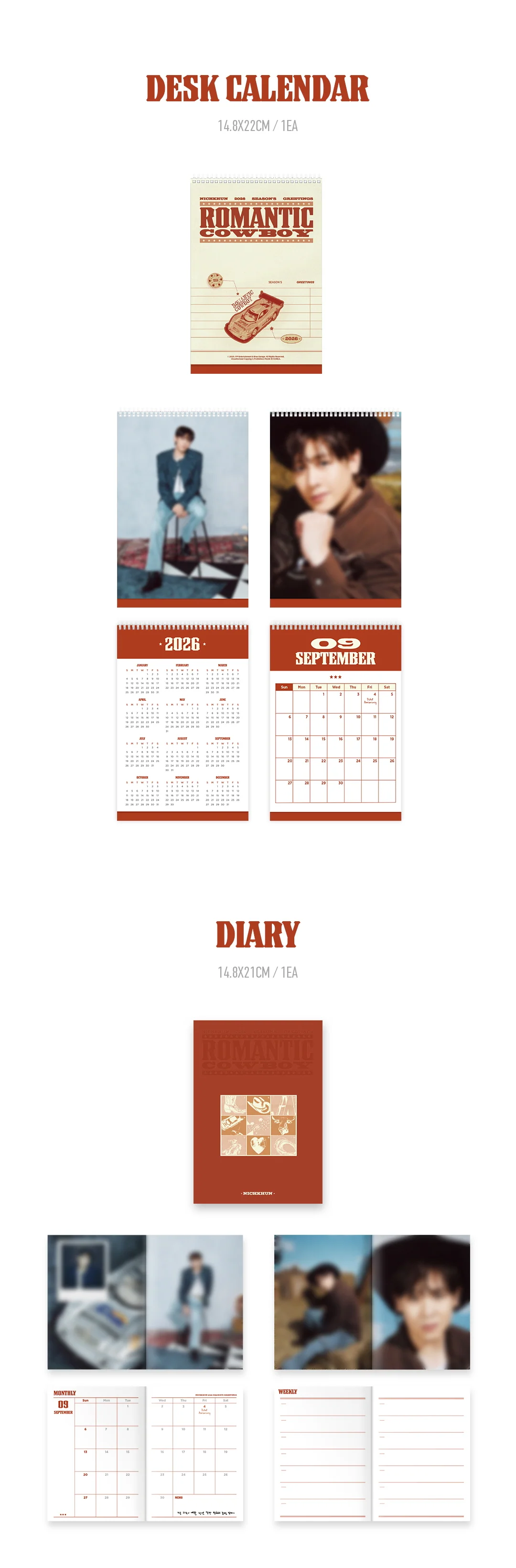 NICHKHUN 2026 SEASON'S GREETINGS [ROMANTIC COWBOY] + Pre-Order Gift - Image 3