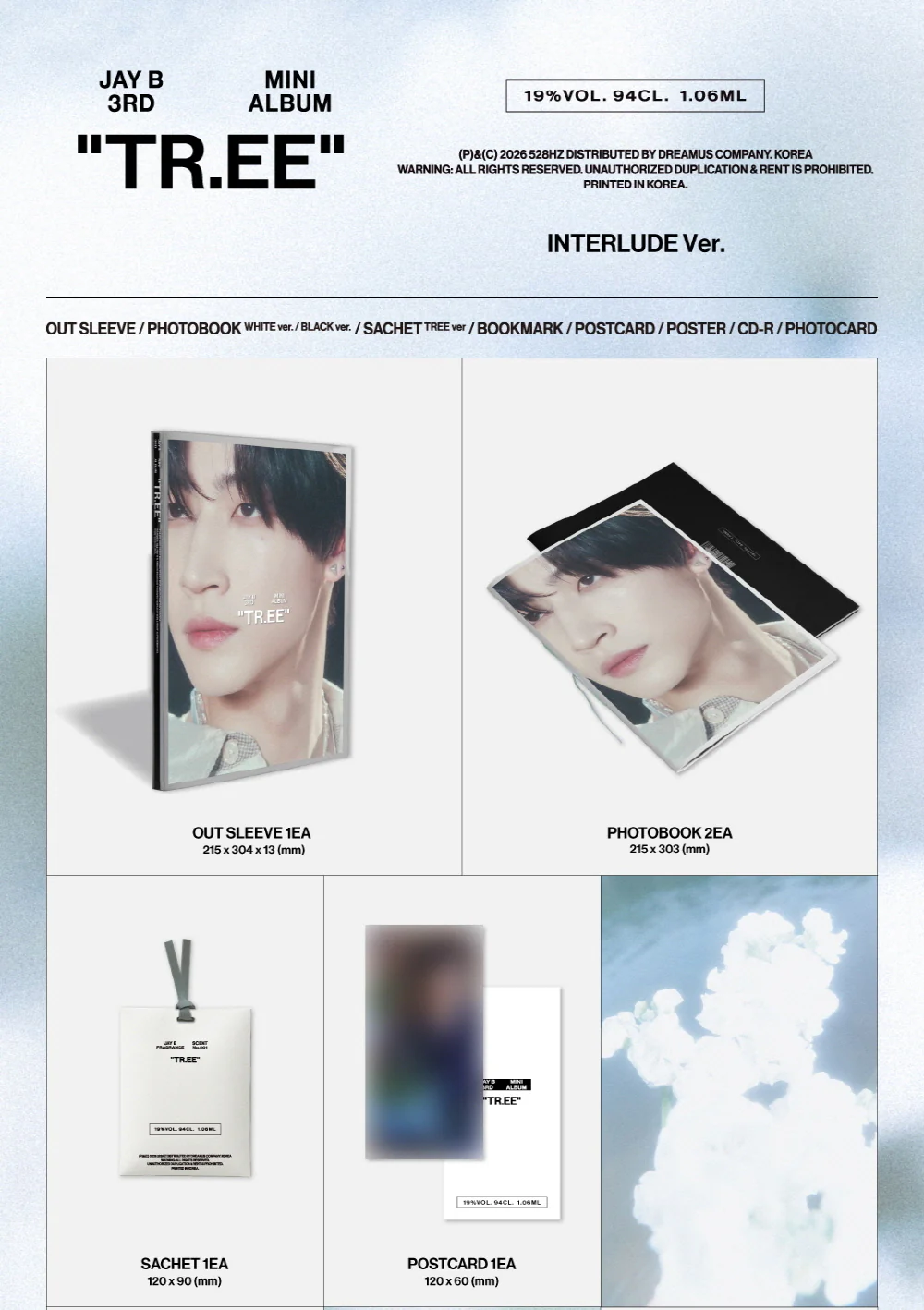 Jay B - 3rd Mini Album TR.EE INTERLUDE ver. CD - Image 2