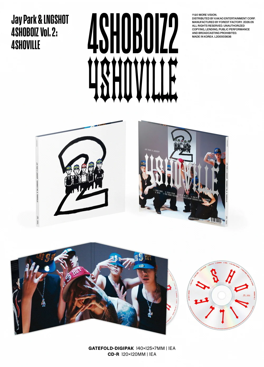 Jay Park, LNGSHOT - Mixtape 4SHOBOIZ Vol. 2: 4SHOVILLE - Image 2