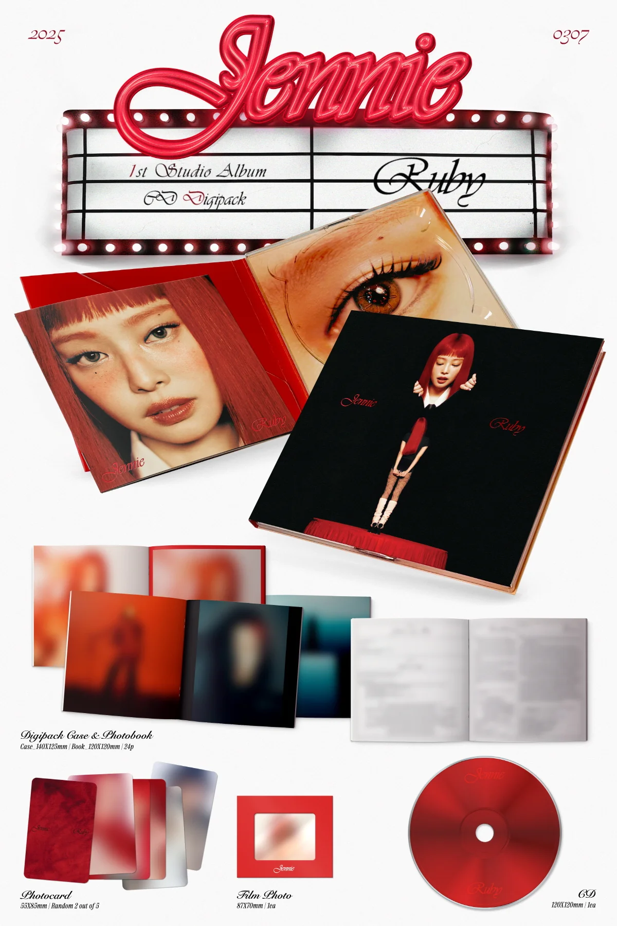 JENNIE - Ruby [Digipack ver.] The 1st Studio Album - Image 2