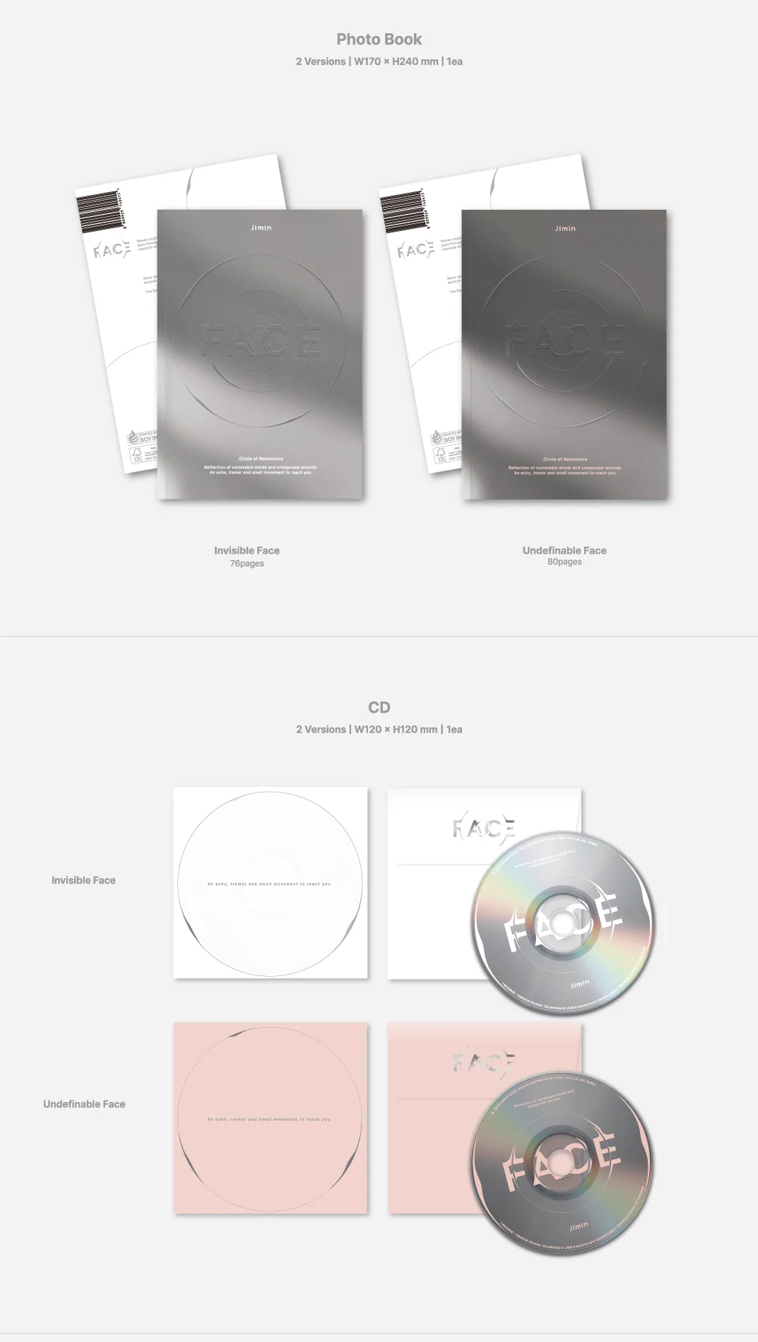 JIMIN BTS - FACE Album+Free Gift - Image 3