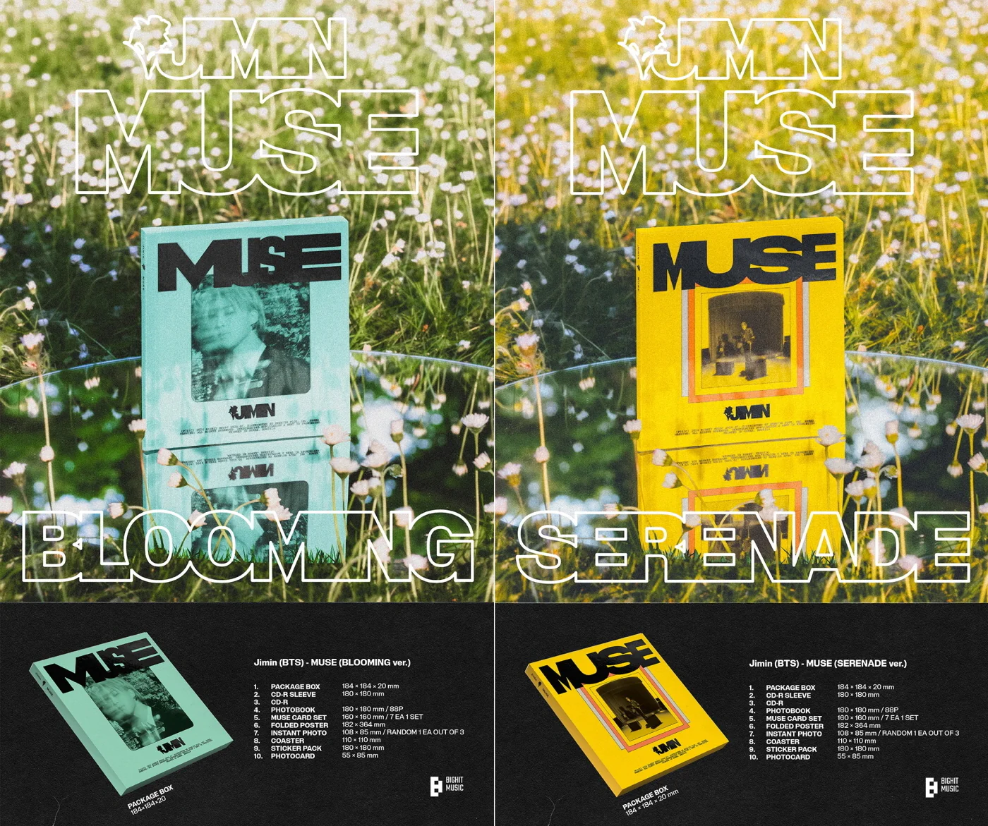 JIMIN BTS - MUSE [2 Album ver. + 1 Weverse Albums ver.] 3 ver. SET - Image 2