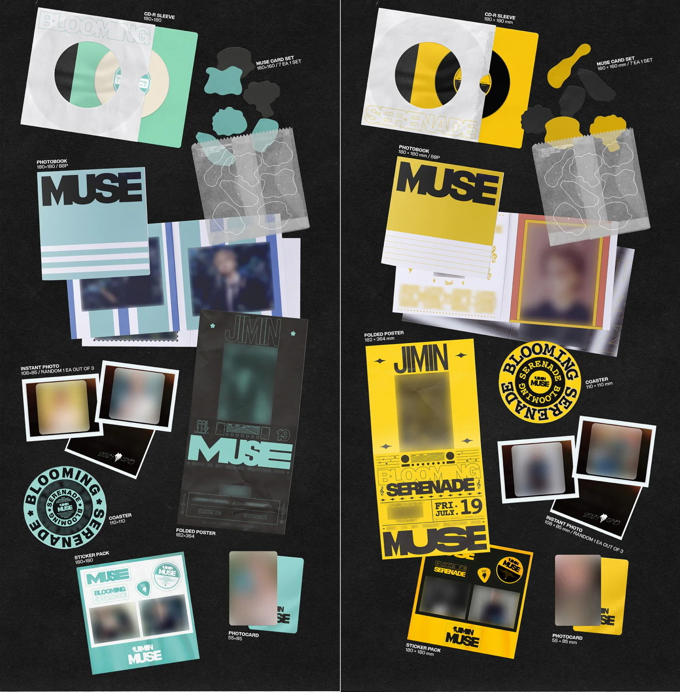 JIMIN BTS - MUSE [2 Album ver. + 1 Weverse Albums ver.] 3 ver. SET - Image 3