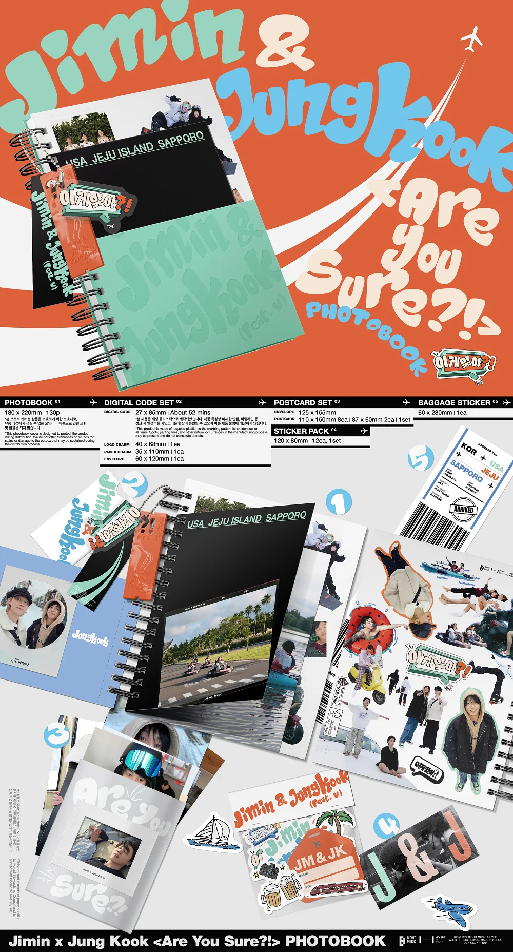 Jimin x Jung Kook Are You Sure !? (Disney+ Ige Maja) Photobook (Feat.V) - Image 2
