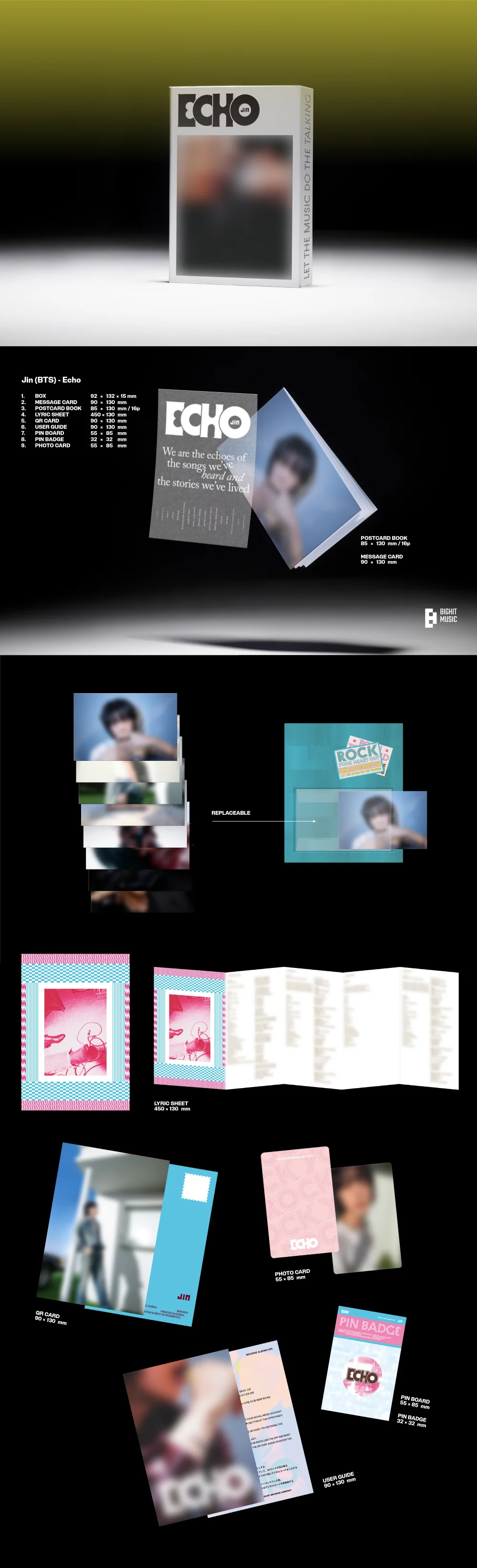 JIN - Echo [Standard 3 versions + Weverse Albums ver SET] 4Album - Image 5