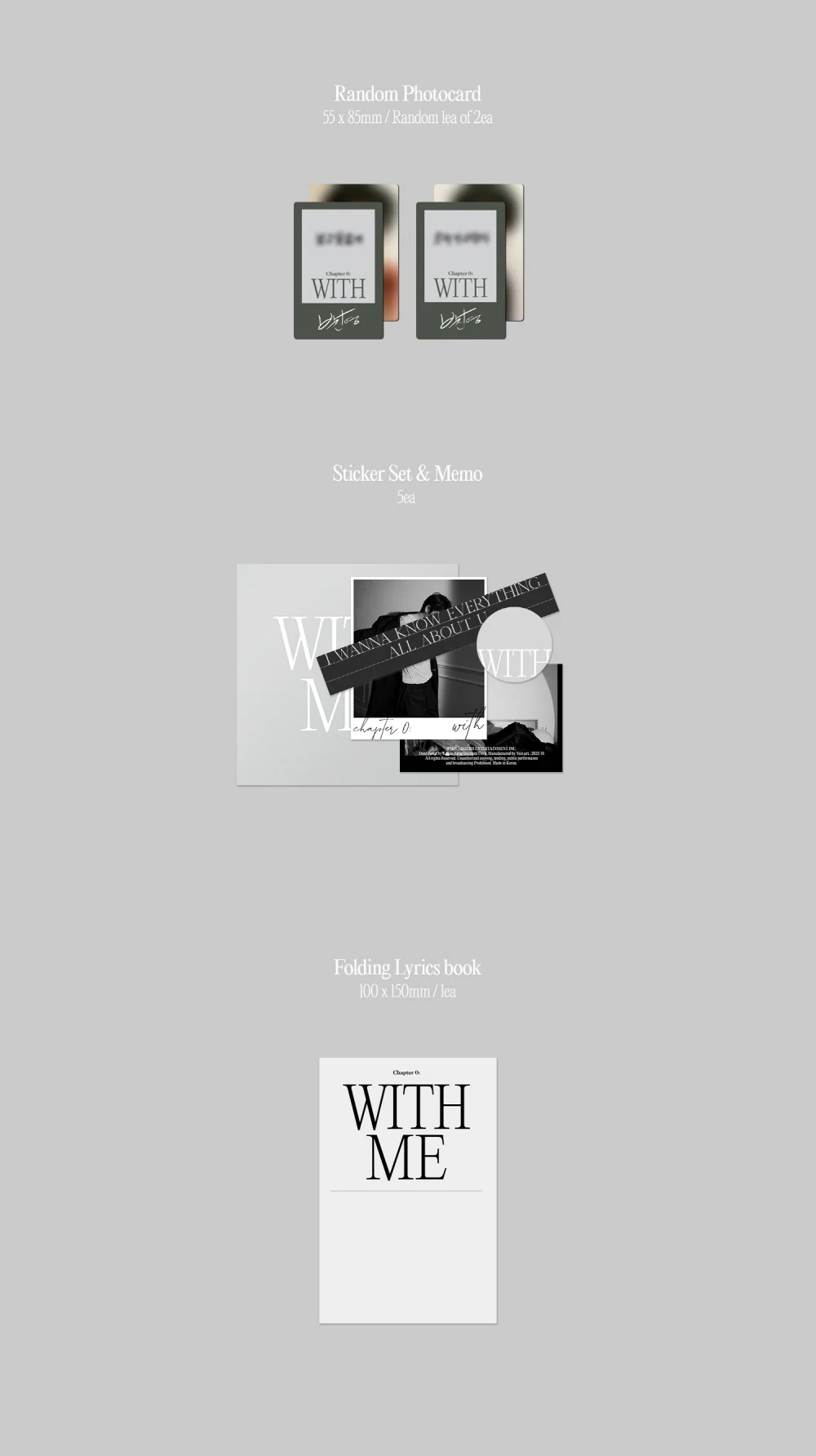 JINYOUNG (GOT7) - The 1st Album Chapter 0: WITH+Folded Poster - Image 6