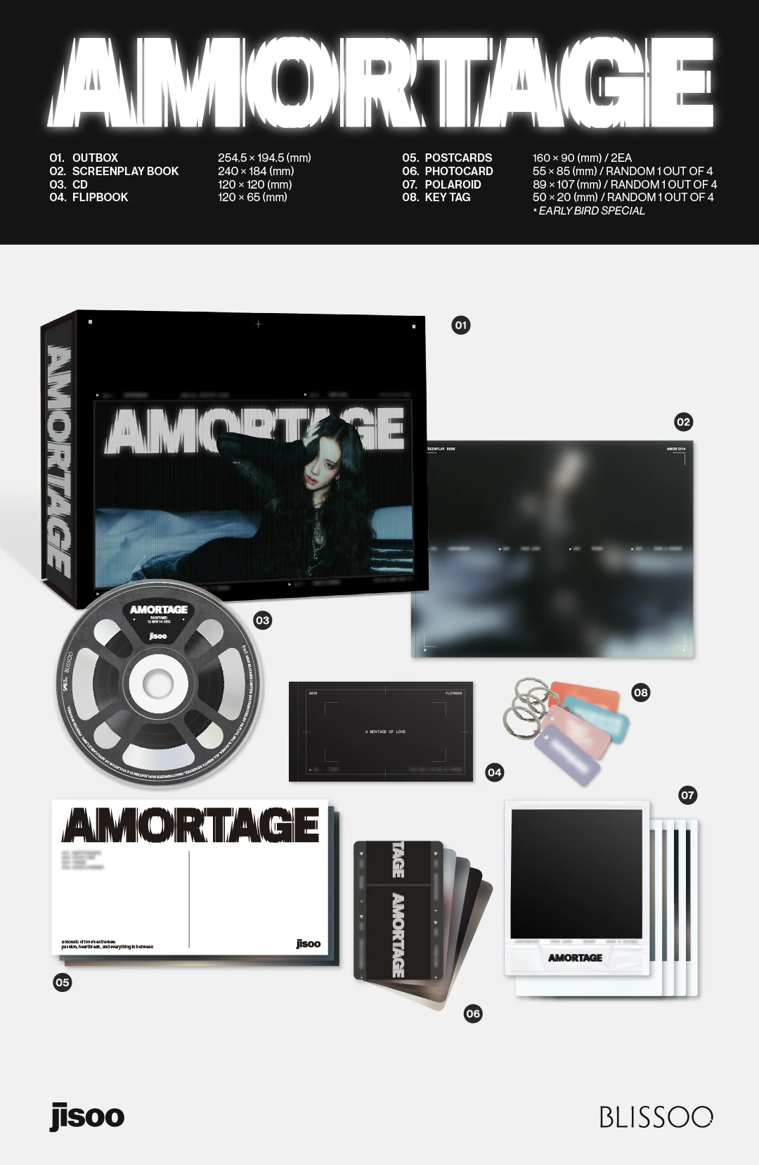 JISOO - AMORTAGE [EXCLUSIVE EDITION] Mini Album - Image 2