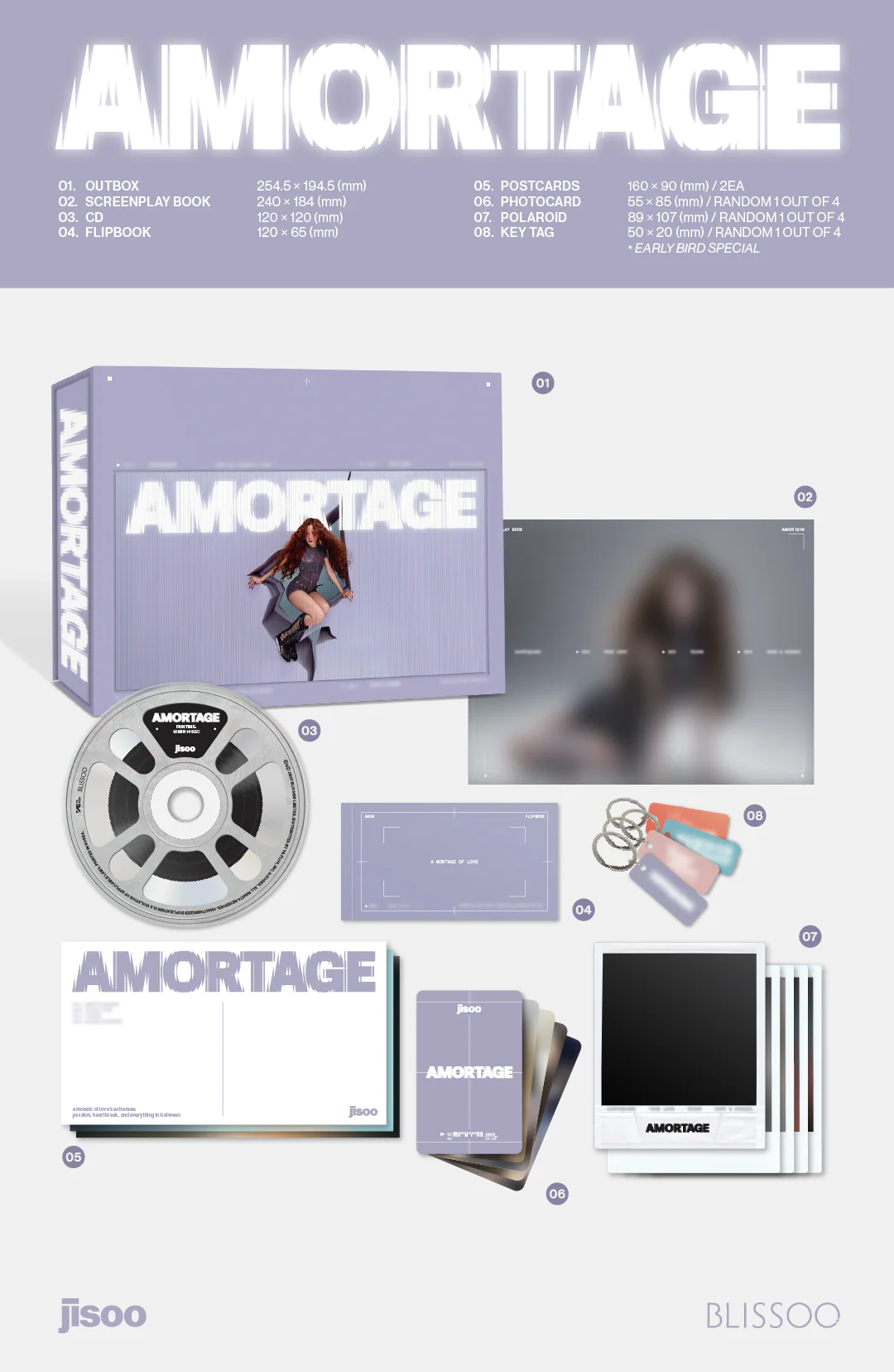 JISOO - AMORTAGE [EXCLUSIVE EDITION] Mini Album - Image 3
