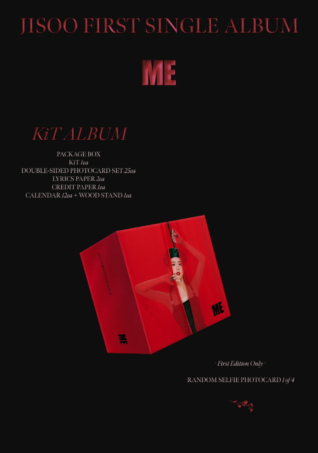 JISOO BLACKPINK - JISOO FIRST SINGLE ALBUM [ME] KIT ALBUM Ver. - Image 2