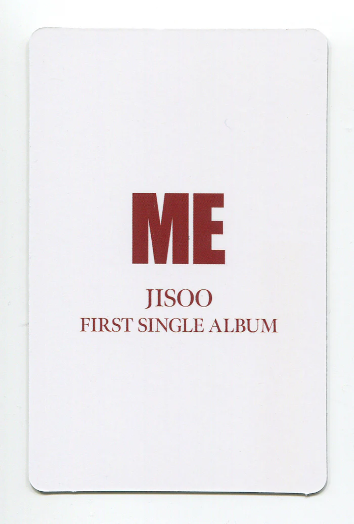 JISOO FIRST SINGLE ALBUM [ME] Music Korea POB EXCLUSIVE OFFICIAL PHOTOCARD BLACKPINK - Image 2