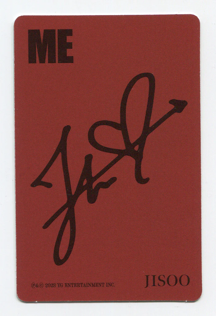 JISOO FIRST SINGLE ALBUM [ME] POB EXCLUSIVE OFFICIAL PHOTOCARD BLACKPINK - Image 2