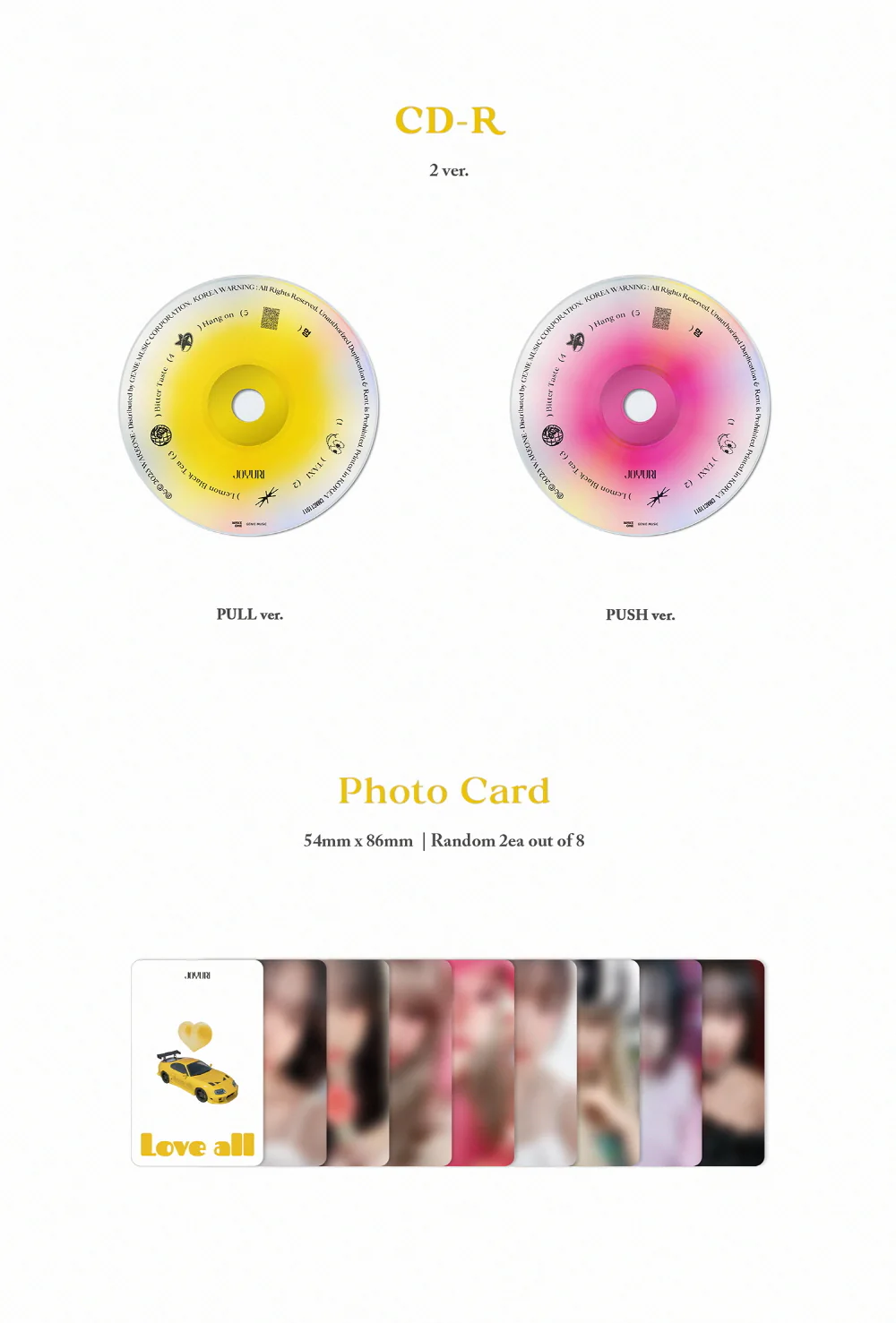 JO YU RI - 2nd Mini Album LOVE ALL [Jewel Ver.] - Image 4