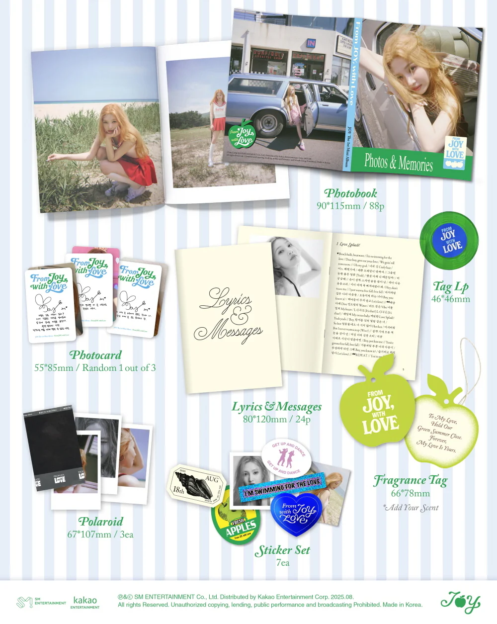 JOY - 1st Mini Album From JOY, with Love [Tin Case Ver.] - Image 3