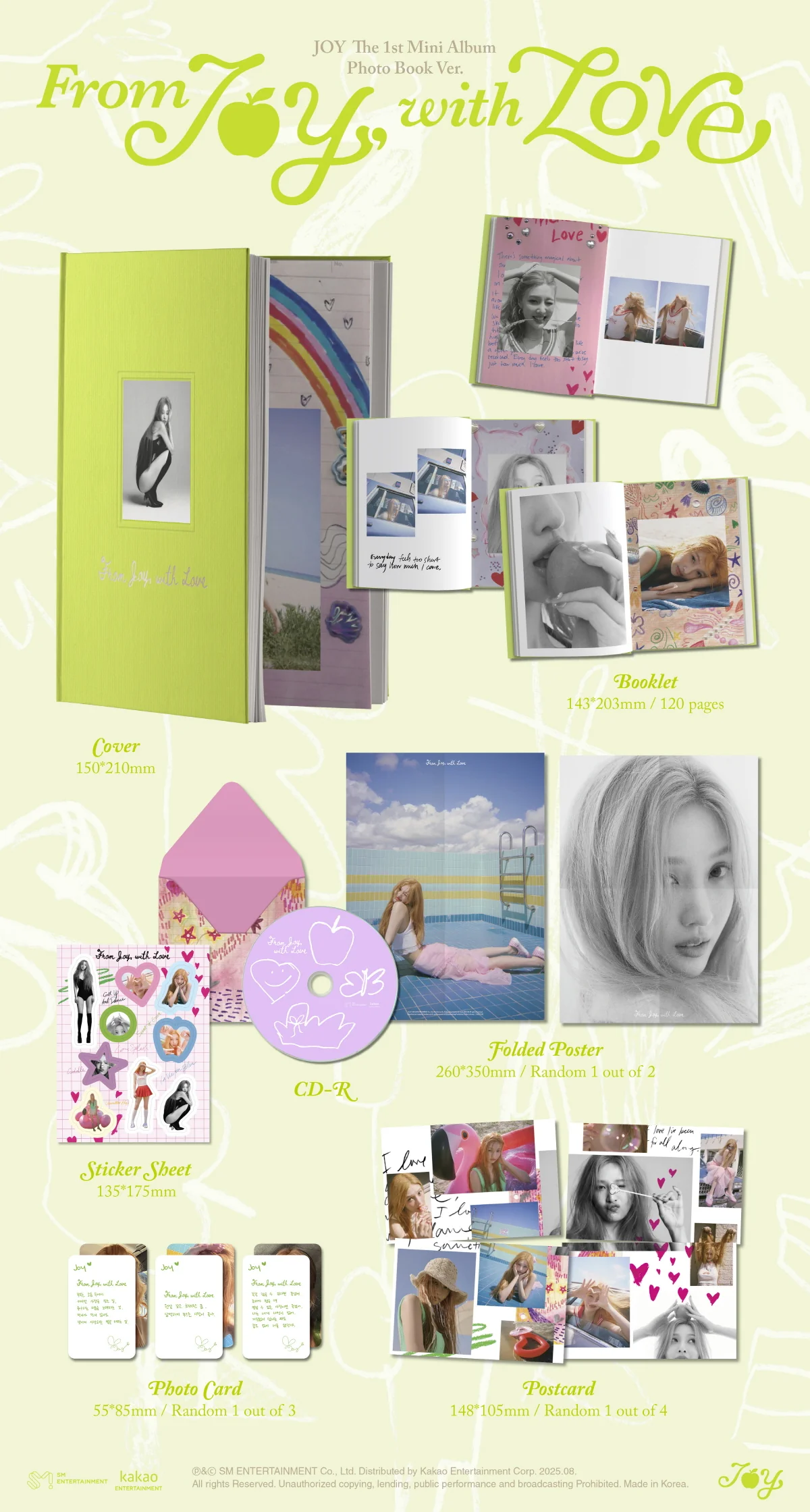JOY - 1st Mini Album From JOY, with Love [Photo Book Ver.] - Image 2