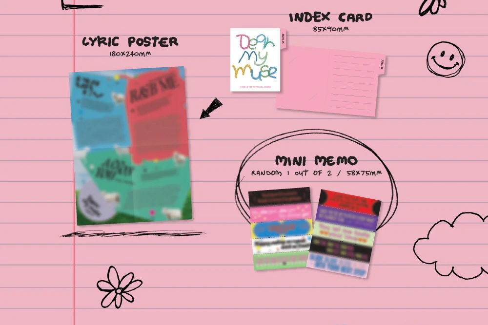 Jun.K - 4th Mini Album Dear my muse Digipack Note version CD+Pre-Order Gift - Image 3