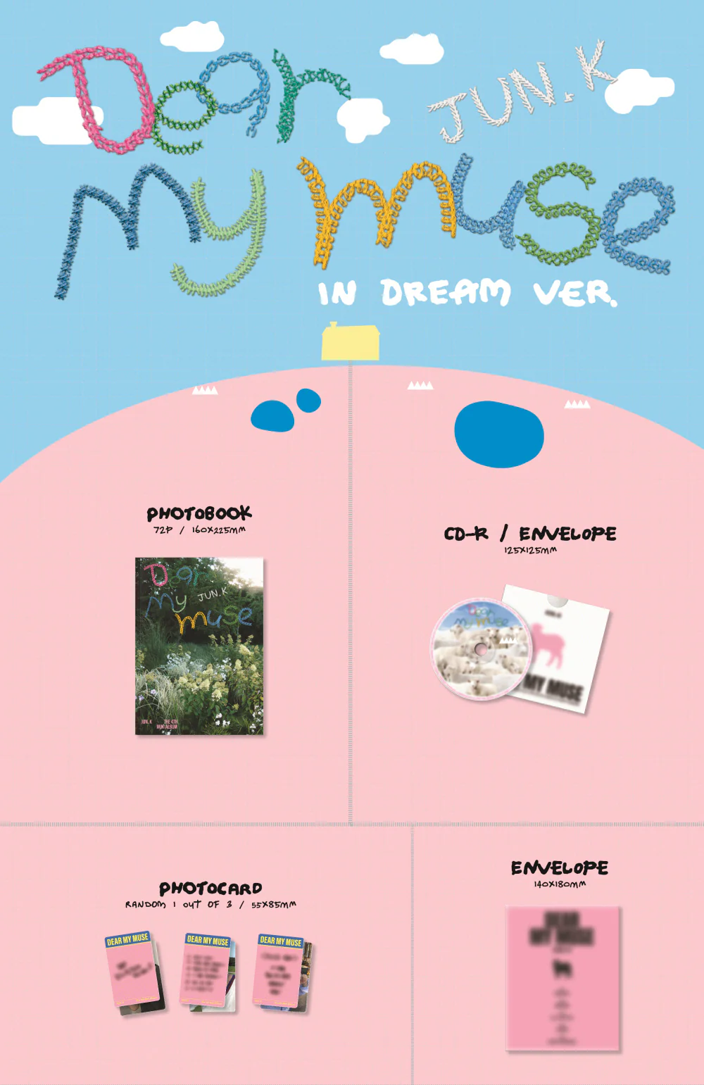 Jun.K - 4th Mini Album Dear my muse Standard Edition CD+Pre-Order Gift - Image 4