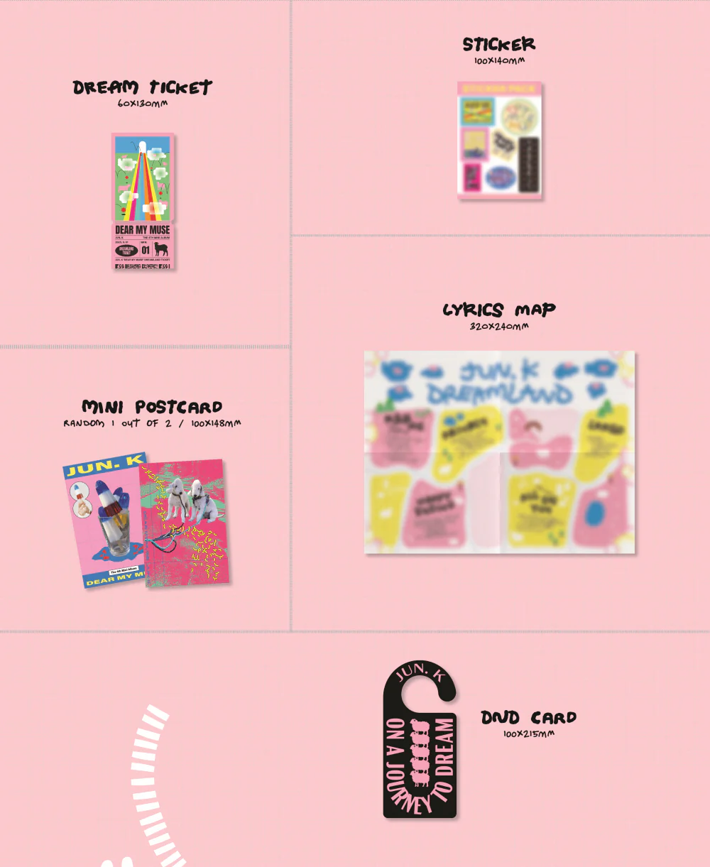 Jun.K - 4th Mini Album Dear my muse Standard Edition CD+Pre-Order Gift - Image 5