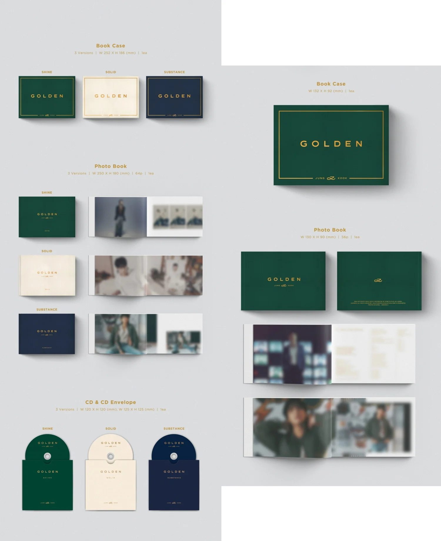 JUNGKOOK BTS - Solo Album GOLDEN [3 Ver. + Weverse Album Ver. SET] - Image 3