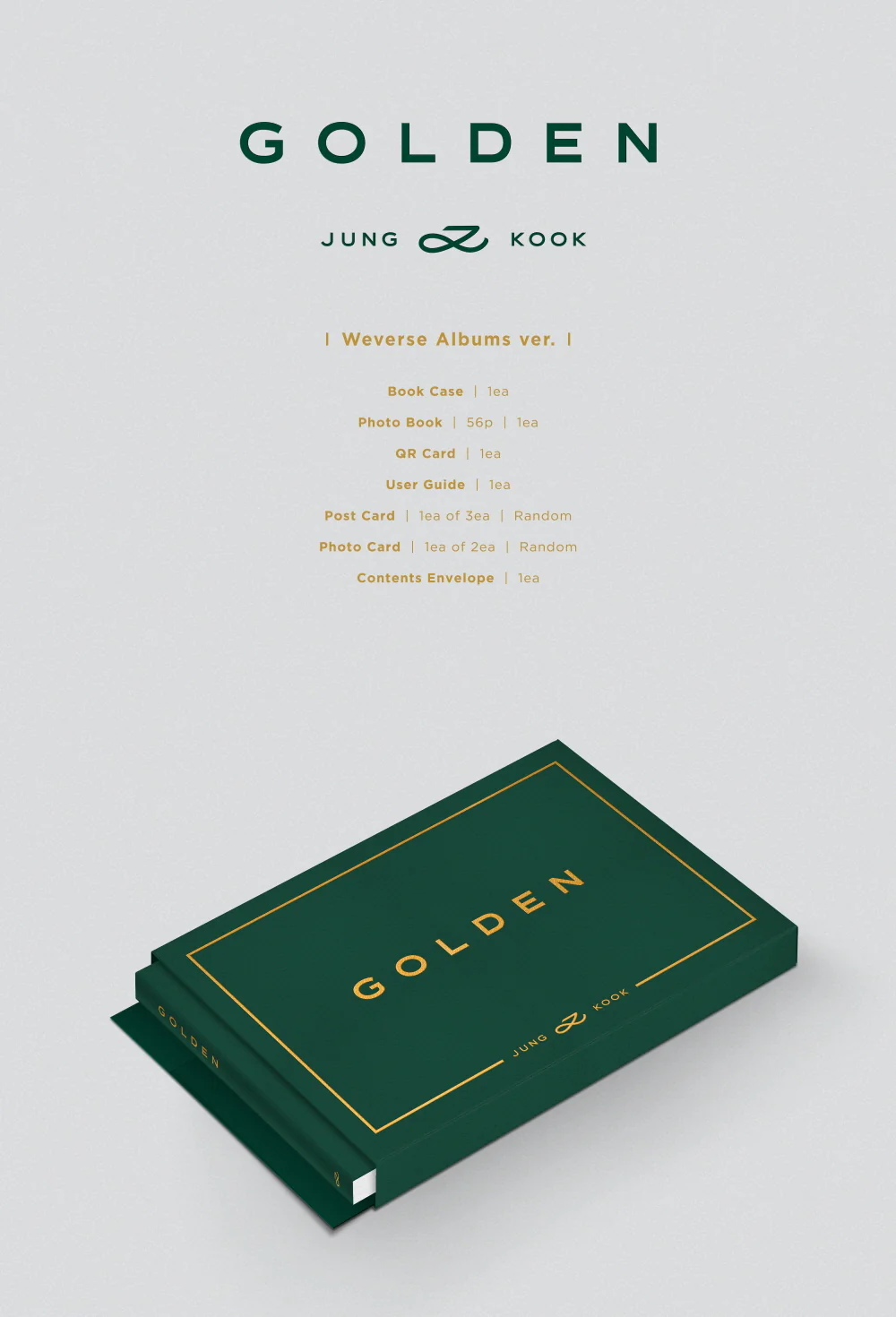 JUNGKOOK BTS - GOLDEN [Weverse Albums ver.] - Image 2