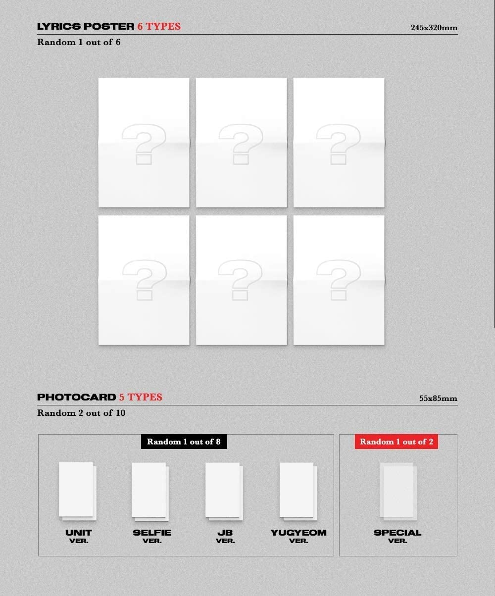 JUS2 GOT7 - FOCUS [Random ver.] CD+Photobook+On Pack Poster+2Photocard+Extra Photocards Set - Image 4