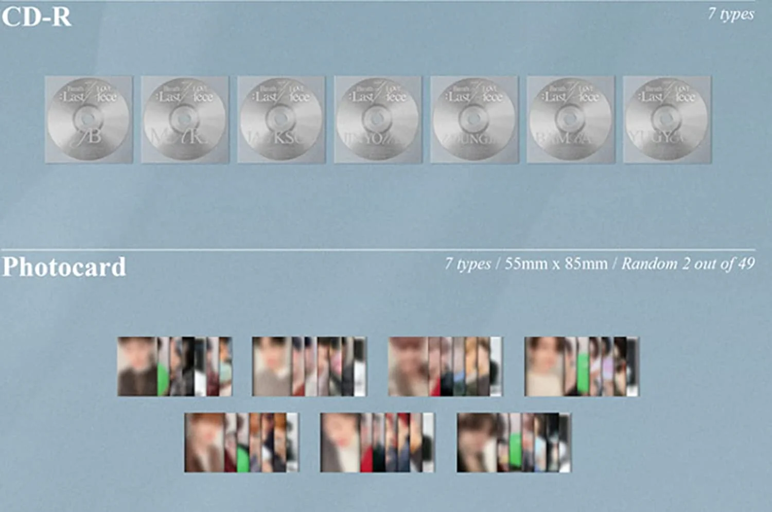 JYP GOT7 - Breath of Love : Last Piece (Vol.4) Random Cover Album+Extra Photocards Set - Image 3