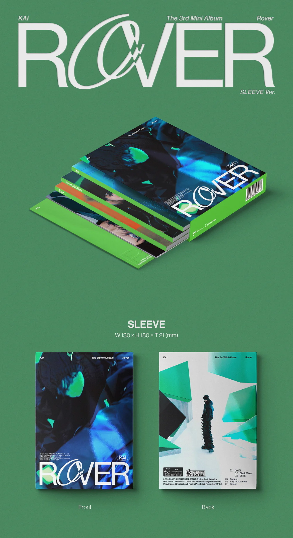 KAI EXO - Rover [Sleeve ver.] Album - Image 2