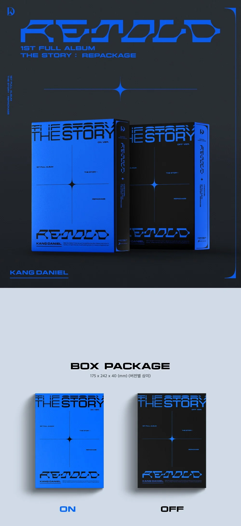 KANG DANIEL - 1ST FULL ALBUM THE STORY Repackage : Retold CD+Pre-Order Benefit - Image 2