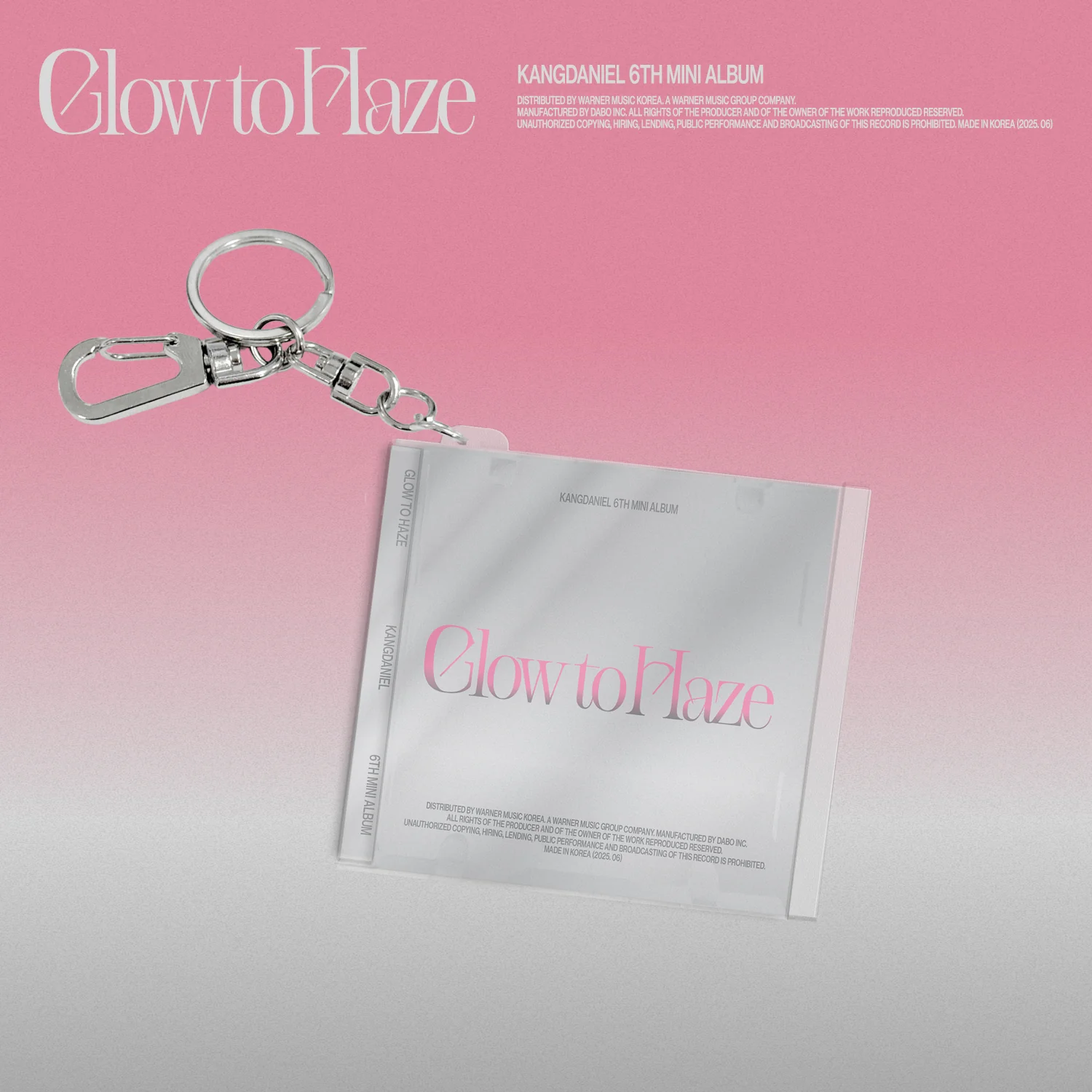Kang Daniel - 6th Mini Album Glow to Haze Mini CD Keyring version
