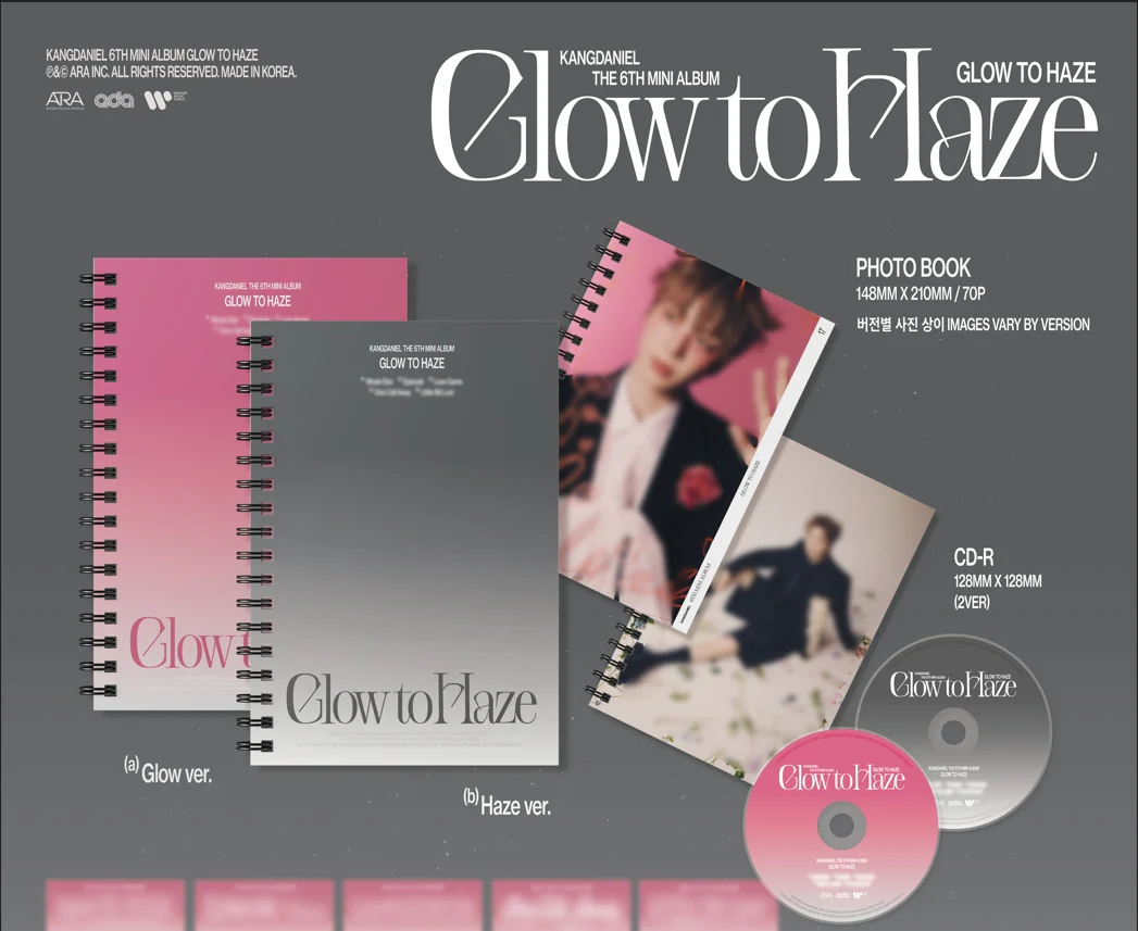 KANG DANIEL - 6th Mini Album Glow to Haze (Photo Book Ver.) CD - Image 2