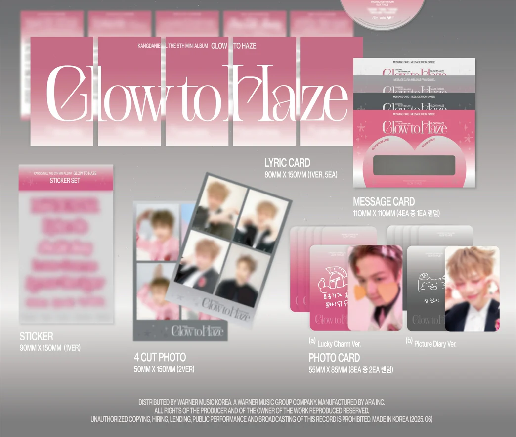 KANG DANIEL - 6th Mini Album Glow to Haze (Photo Book Ver.) CD - Image 3
