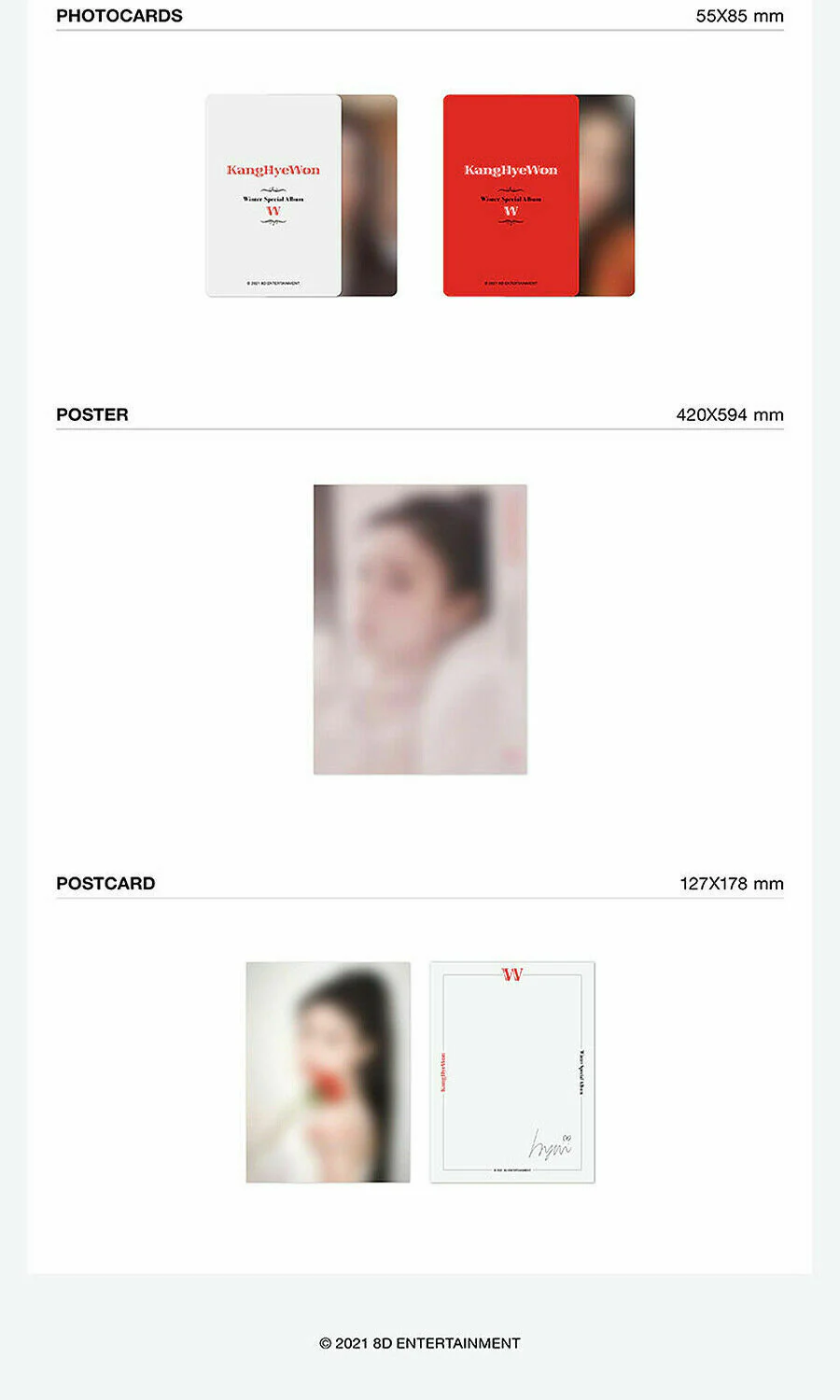Kang Hye Won IZ*ONE - Winter Special W CD - Image 3