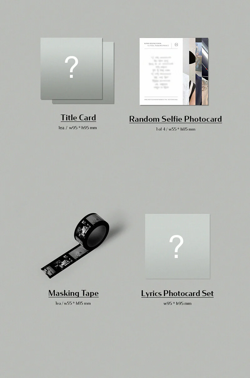 KANG SEUNG YOON - 1st Full Album Page Kit Album version - Image 4
