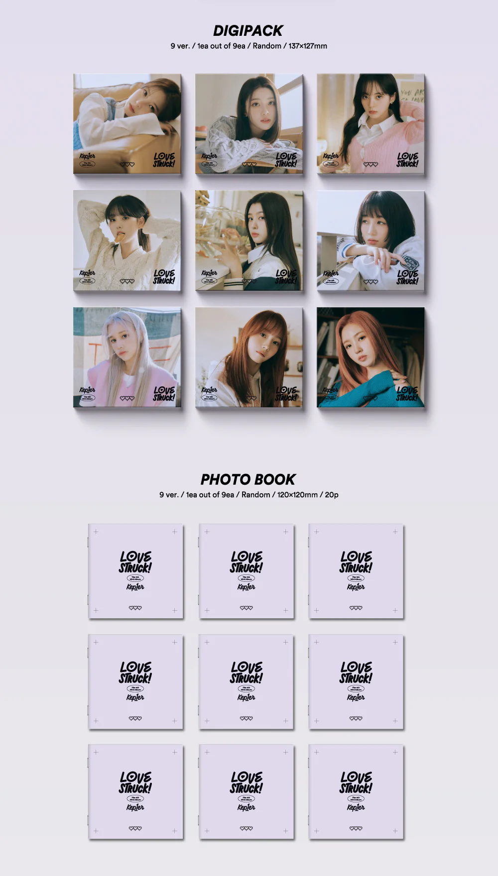 Kep1er - 4th Mini Album LOVESTRUCK! [DIGIPACK Ver] - Image 3