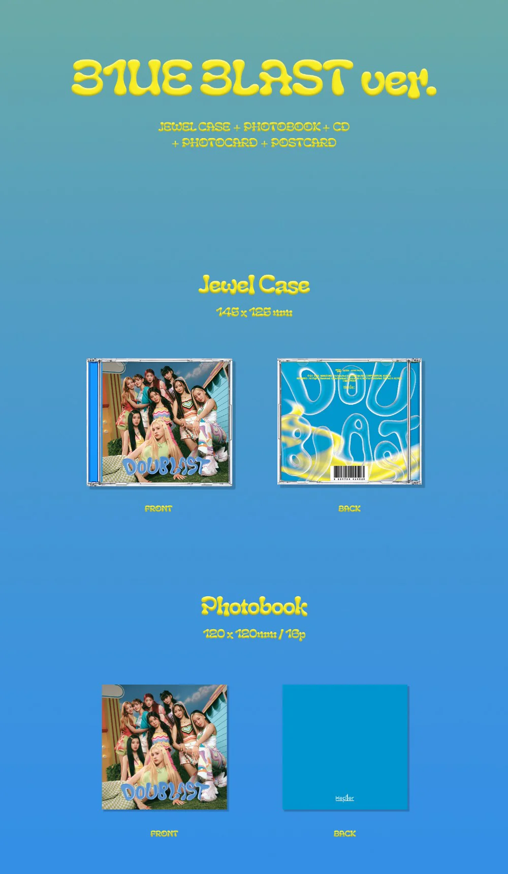 KEP1ER - DOUBLAST (2nd Mini Album) Jewel case ver. CD+Free Gift - Image 5