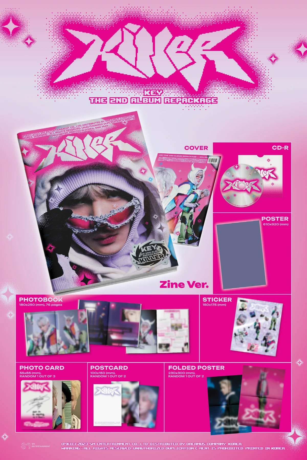 KEY SHINee - Killer [Zine Ver.] Album - Image 2