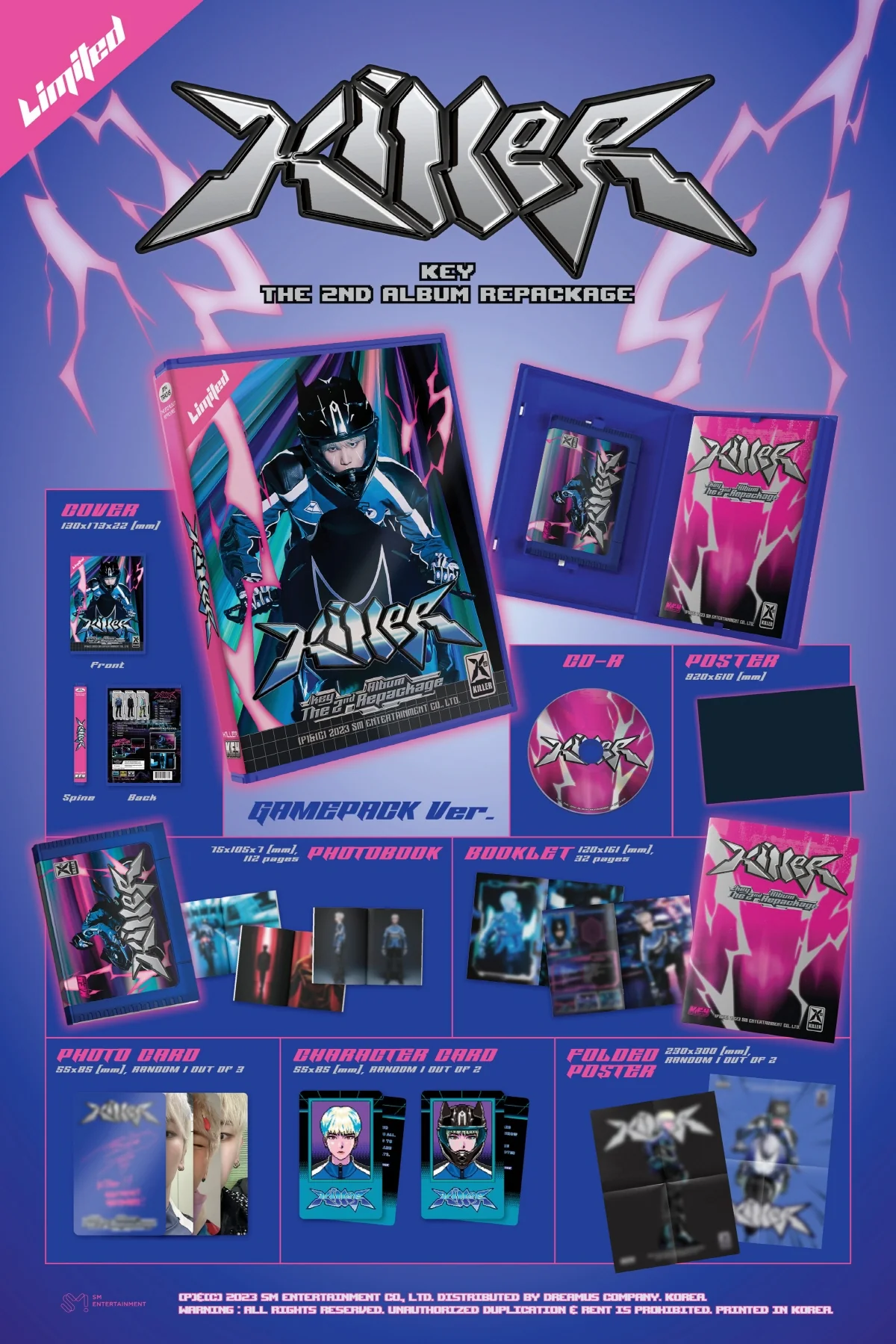 KEY SHINee - Killer [Limited Edition GAMEPACK ver.] Album - Image 2