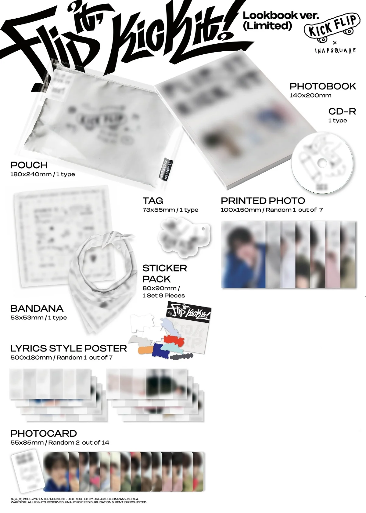KickFlip - Flip it, Kick it! [Lookbook ver.] 1st Mini Album - Image 2