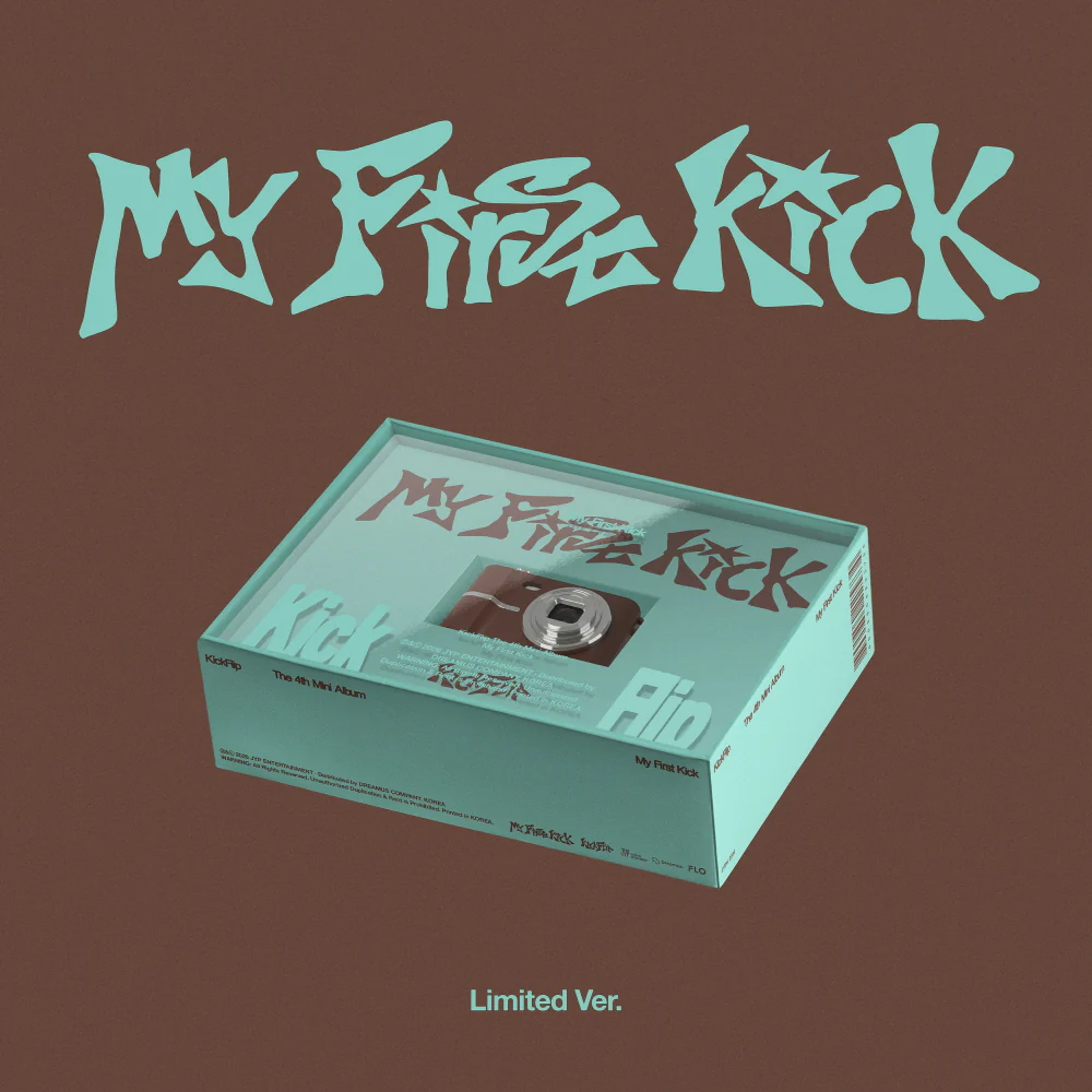 KickFlip - My First Kick [Limited ver.] 4th Mini Album+P.O Gift+Folded Poster