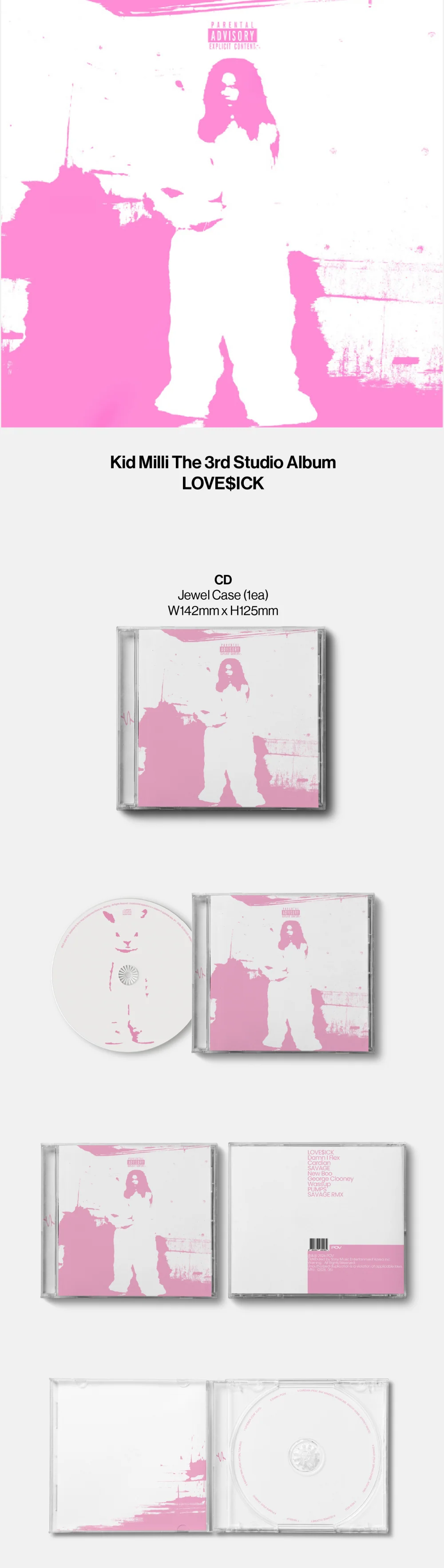 Kid Milli - LOVE$ICK (LOVESICK) CD - Image 2