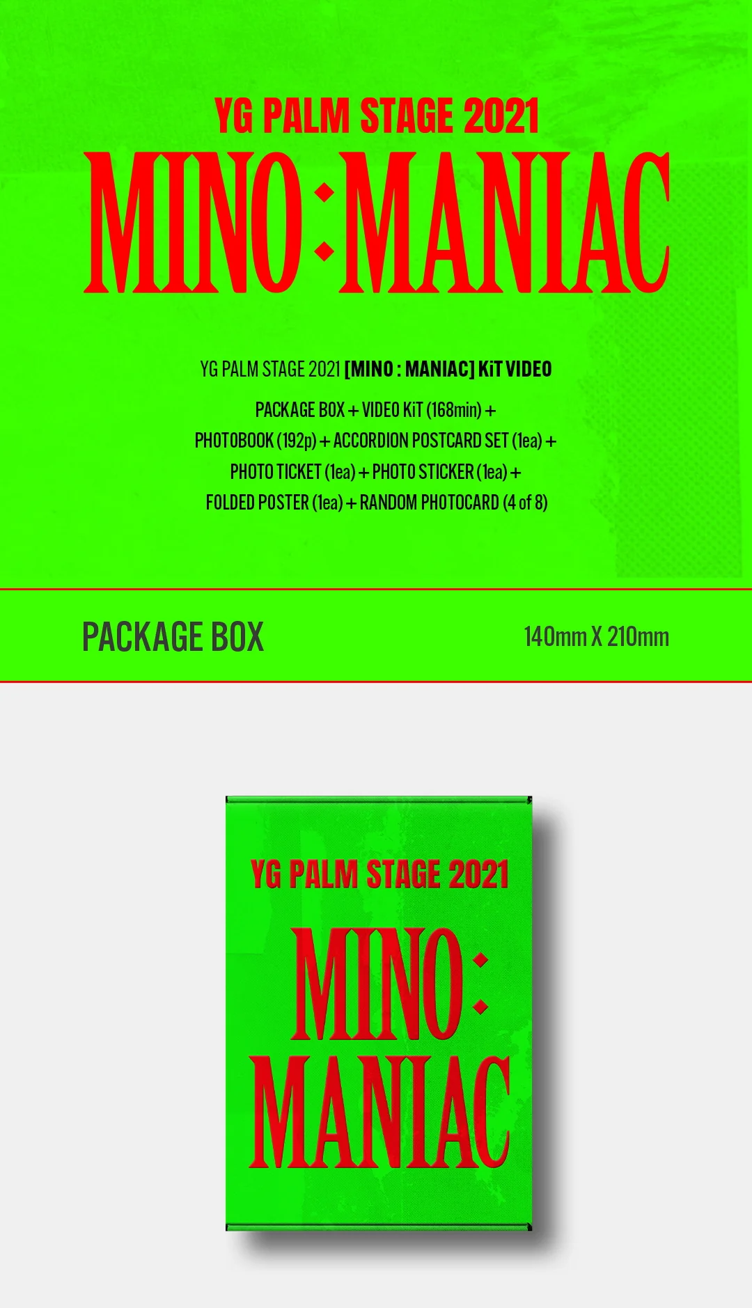 [KIHNO KIT] MINO SONG MIN HO WINNER - YG PALM STAGE 2021 [MINO : MANIAC] KiT VIDEO - Image 2