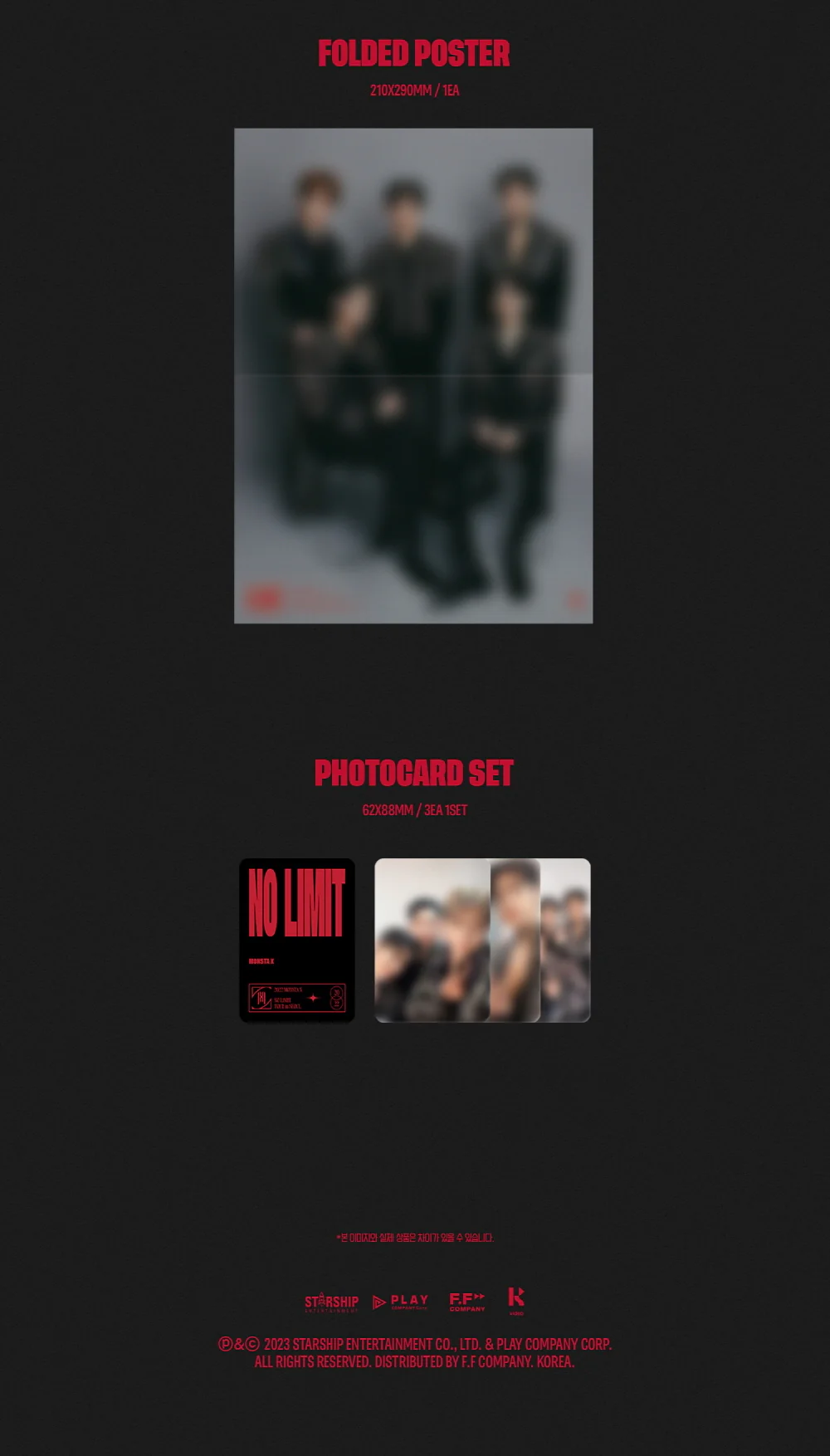 [KIHNO KIT] MONSTA X - 2022 MONSTA X NO LIMIT TOUR IN SEOUL KiT + Extra Photocards - Image 5