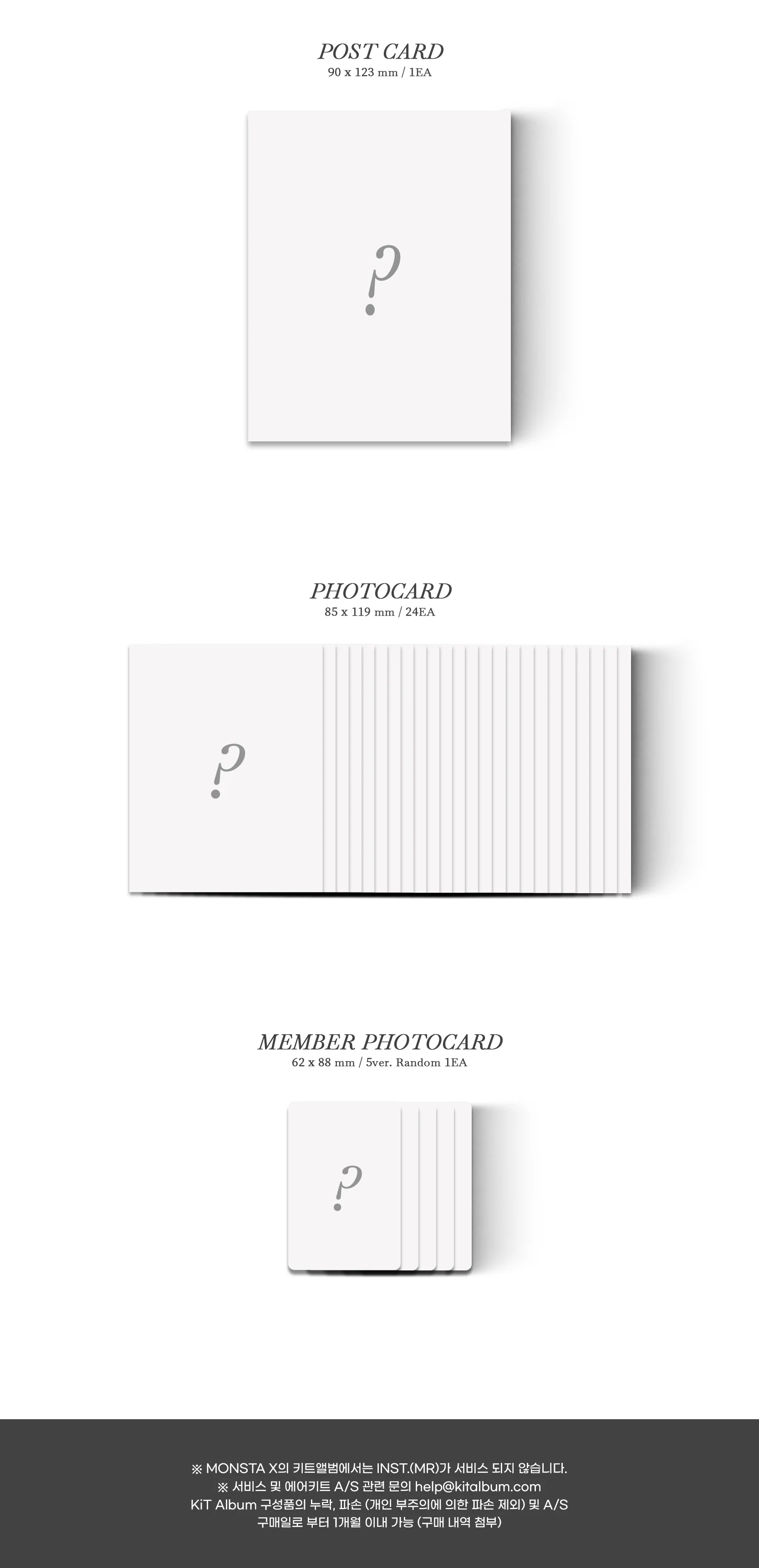 [KIHNO KIT] MONSTA X - SHAPE of LOVE (11th Mini Album) Air-kit+Postcard+Photocard+Free Gift - Image 4