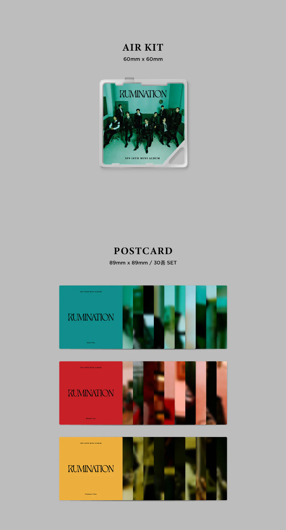 [KIHNO KIT] SF9 - RUMINATION (10th Mini Album)+Extra Photocards Set - Image 3