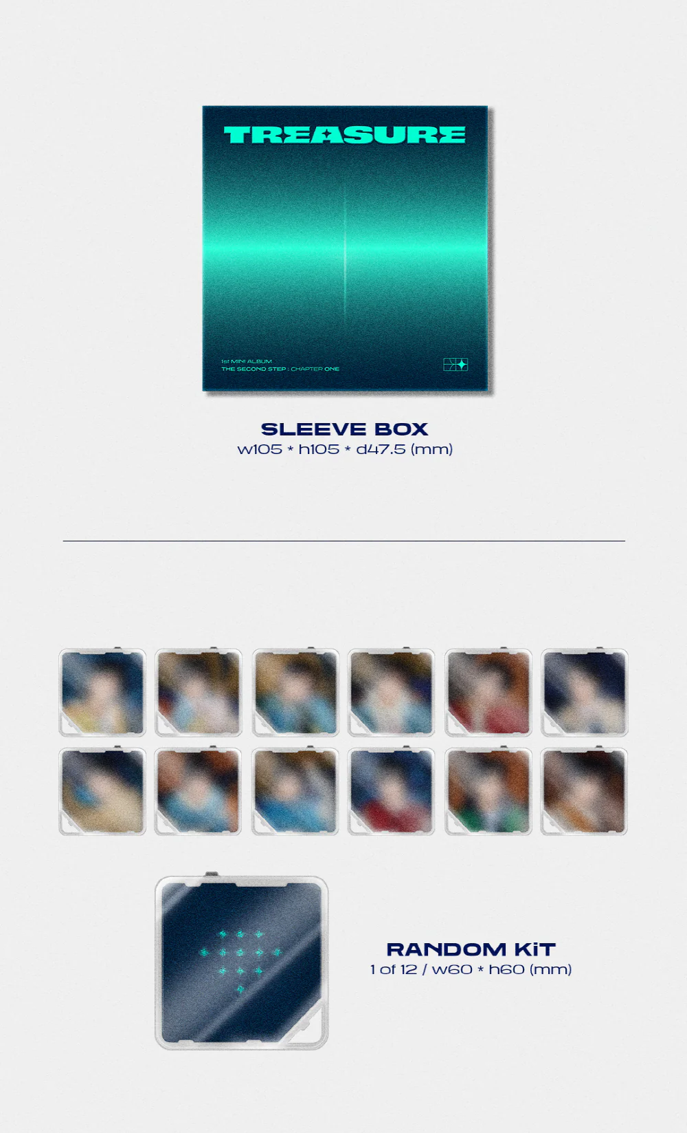 [KIHNO KIT] TREASURE - THE SECOND STEP : CHAPTER ONE (1st Mini Album) KIHNO KIT+Extra Photocards Set - Image 3